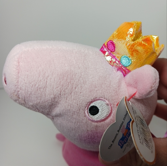 TY Princess Peppa Pig Plush Beanie Baby - Picture 10 of 10